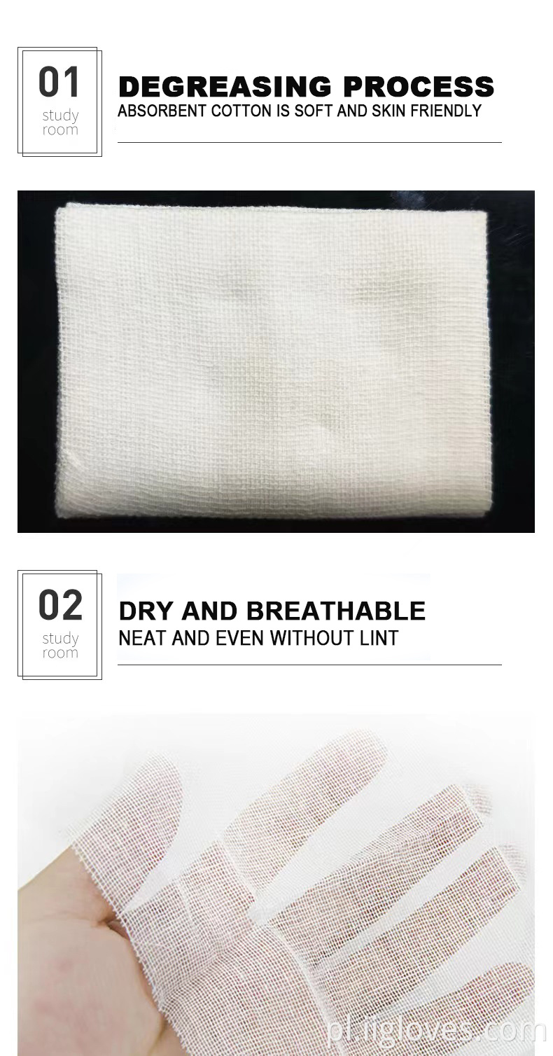 Szpital dostarcza medyczną hemostatyczną oddychającą sterylną gazę 10x10 cm Niesteryczna gaza